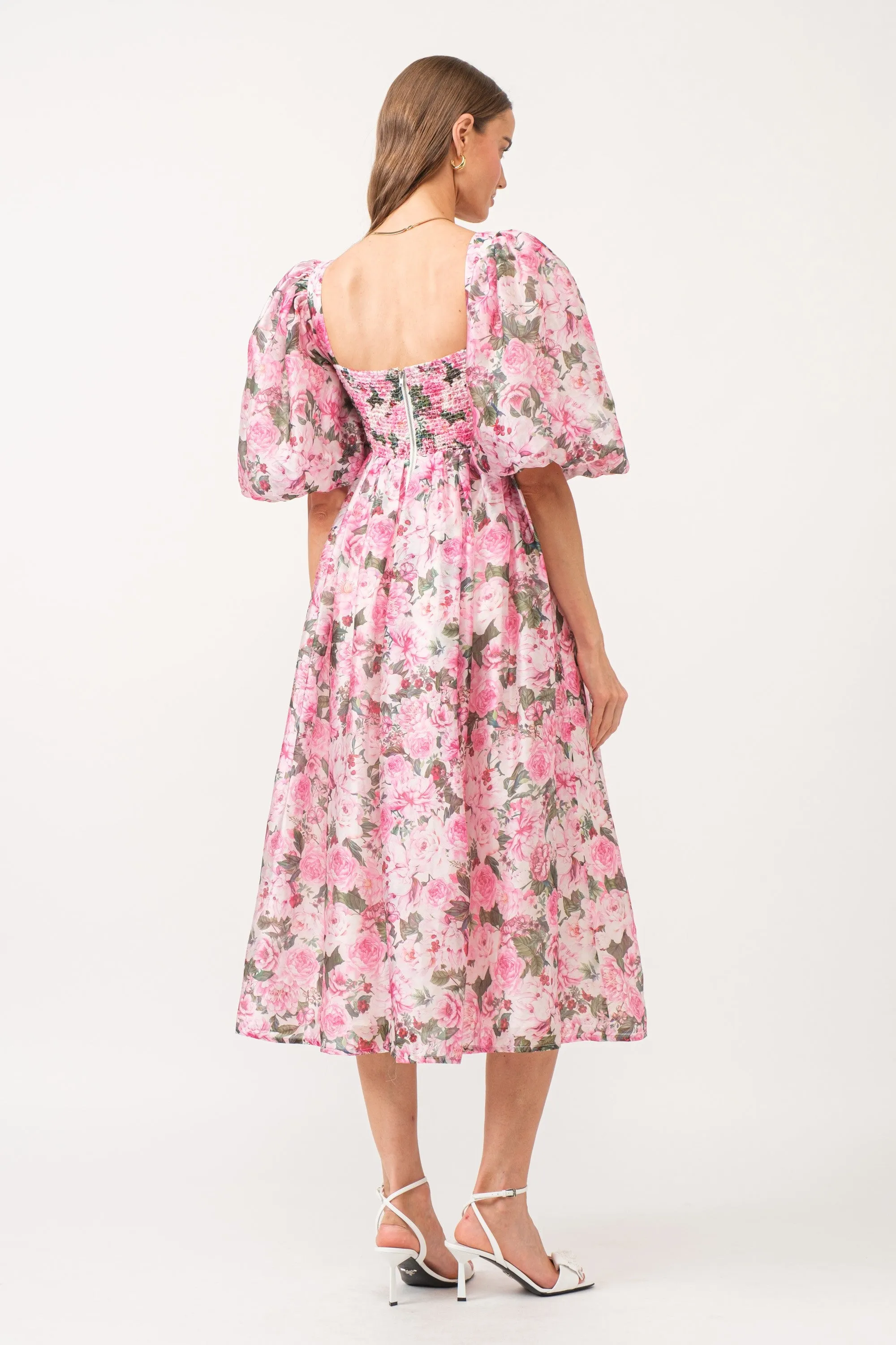Cara Floral Midi Dress