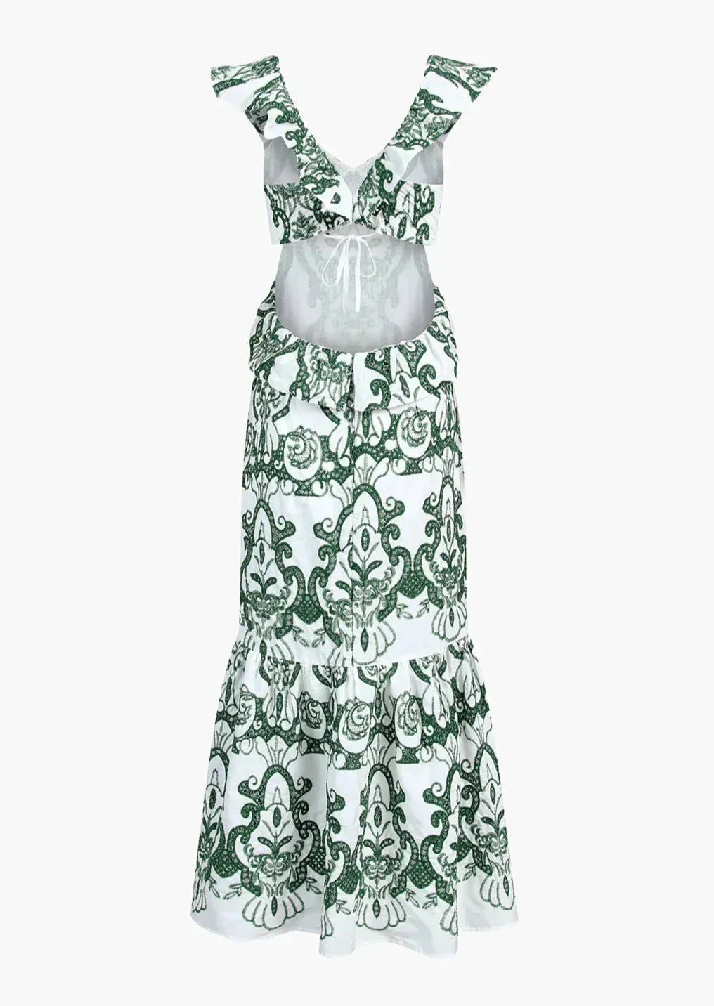 Cassie | Romantic Ruffled Maxi Dress