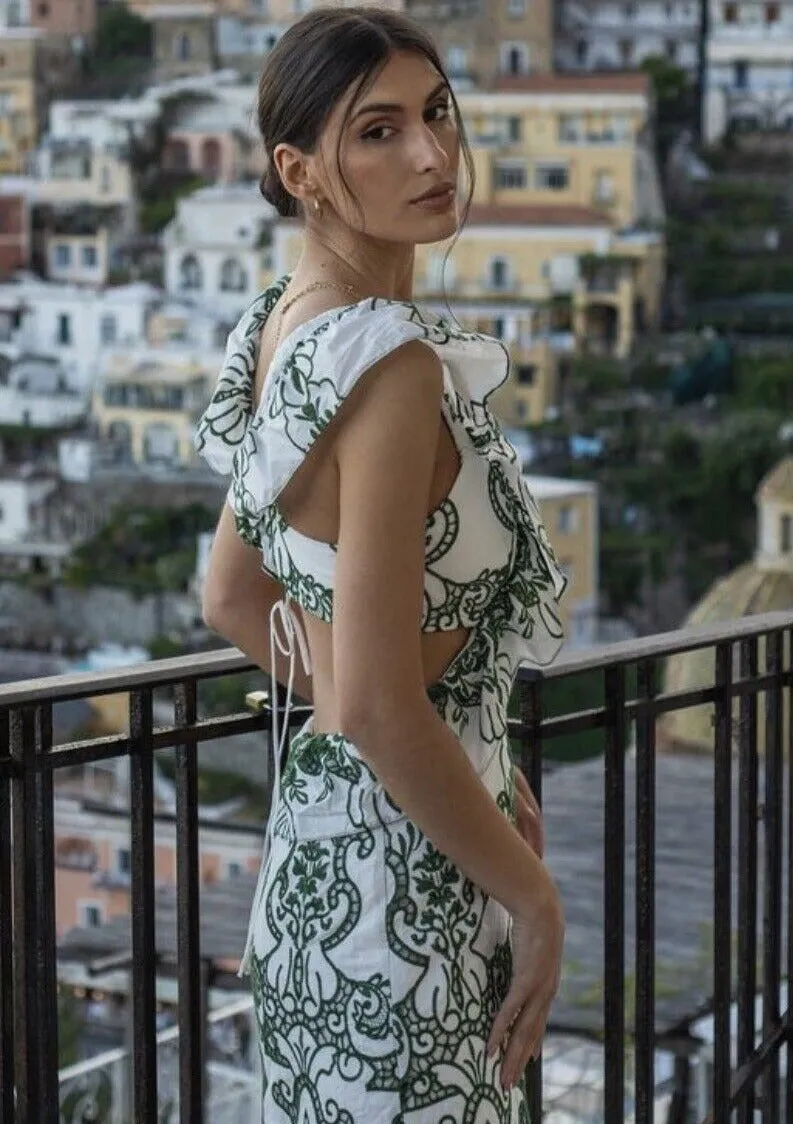 Cassie | Romantic Ruffled Maxi Dress