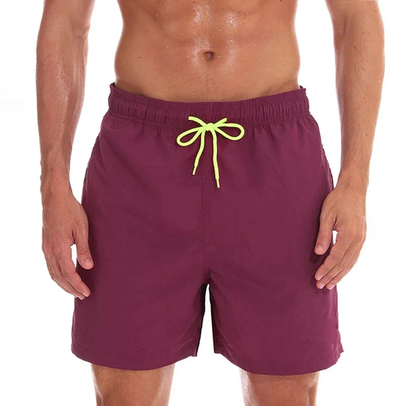 CASUAL PLAIN SWIMMING TRUNKS