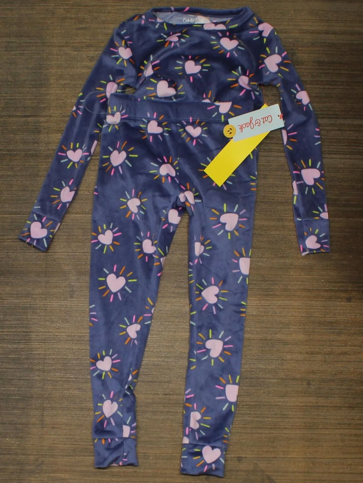 Cat & Jack Girls' Snug Fit Heart Pajama Set