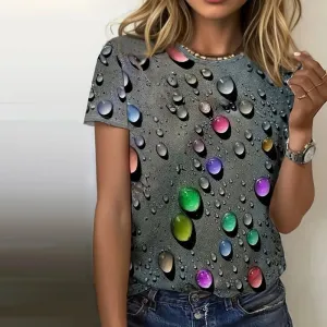 Celestina® | Stylish T-Shirt With A Water Drop Design