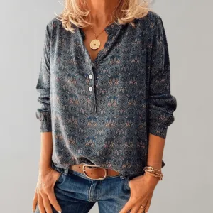 Celia® | Elegant Vintage Cotton Blouse In A Classic Style