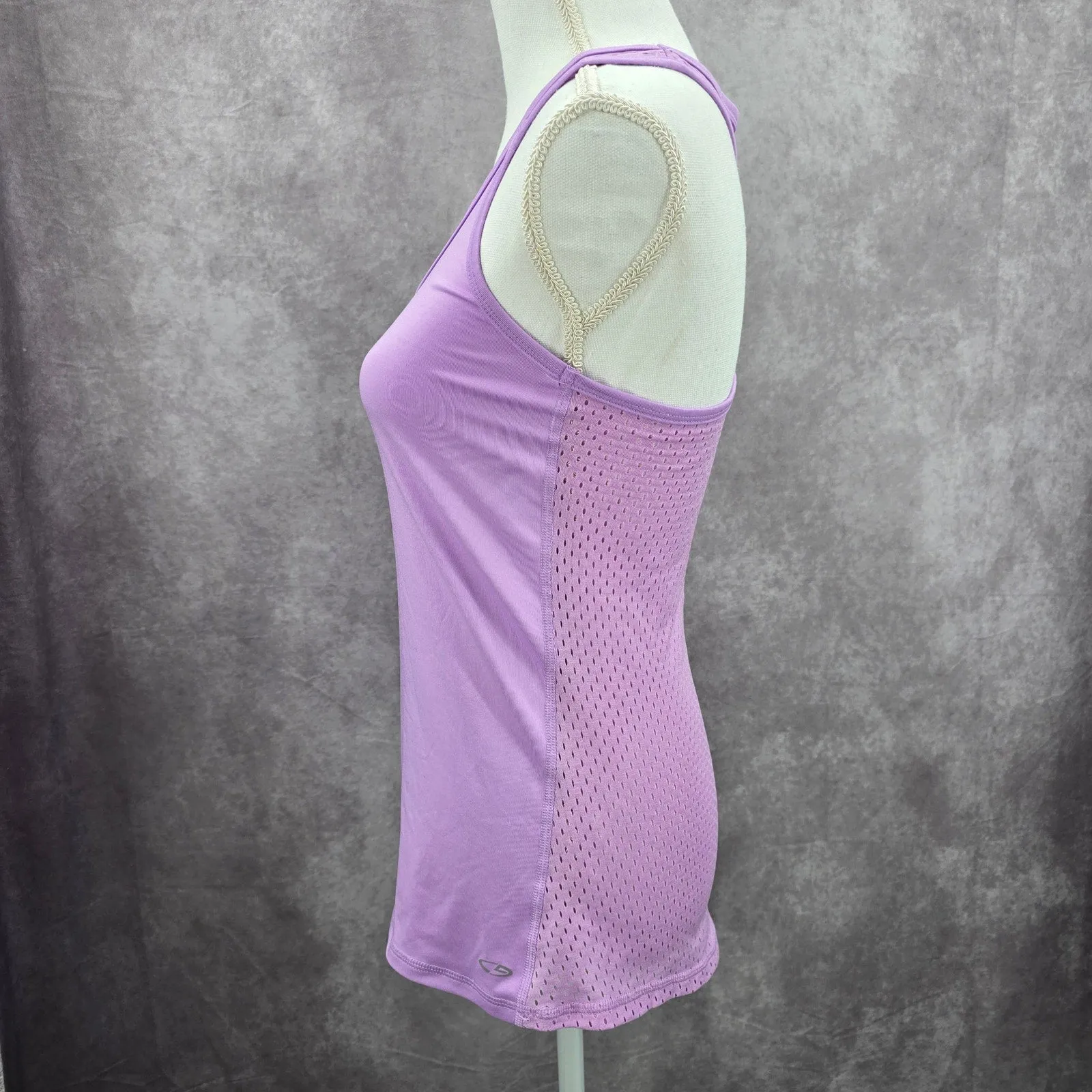 Champion Purple Activewear Performance Racerback Duo Dry Tank Top Small