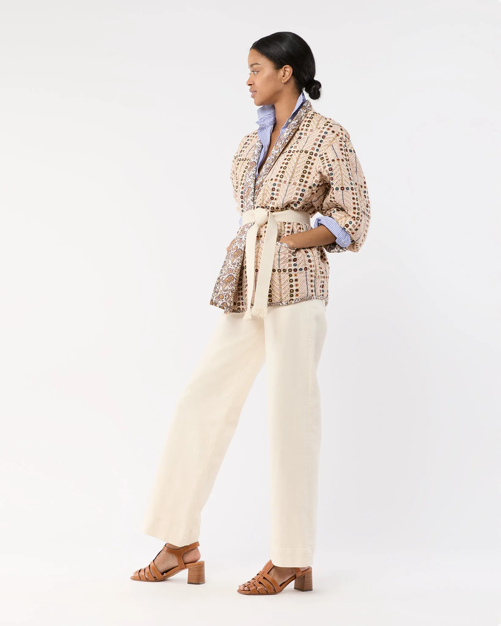 Chancel Coat in Ecru