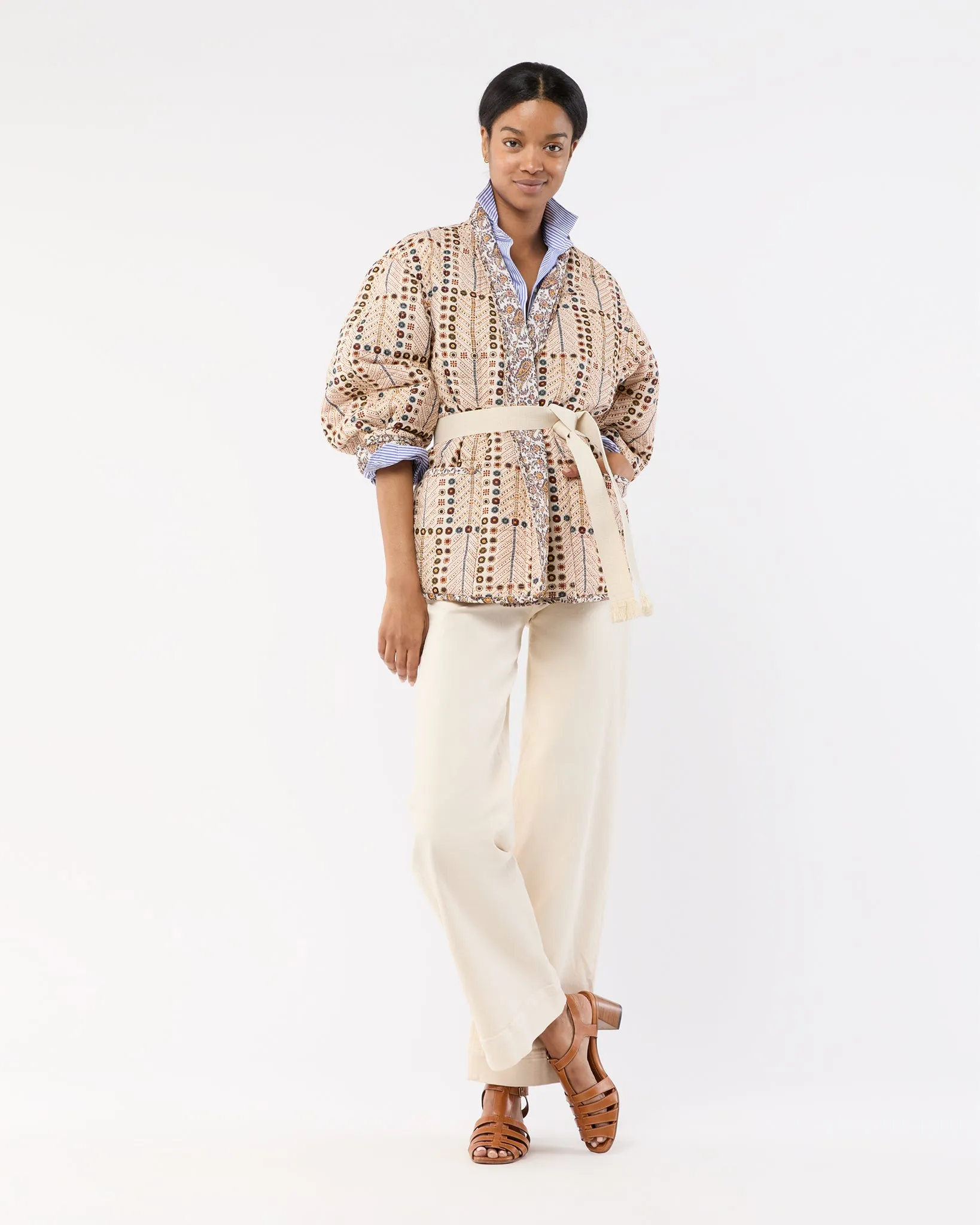 Chancel Coat in Ecru