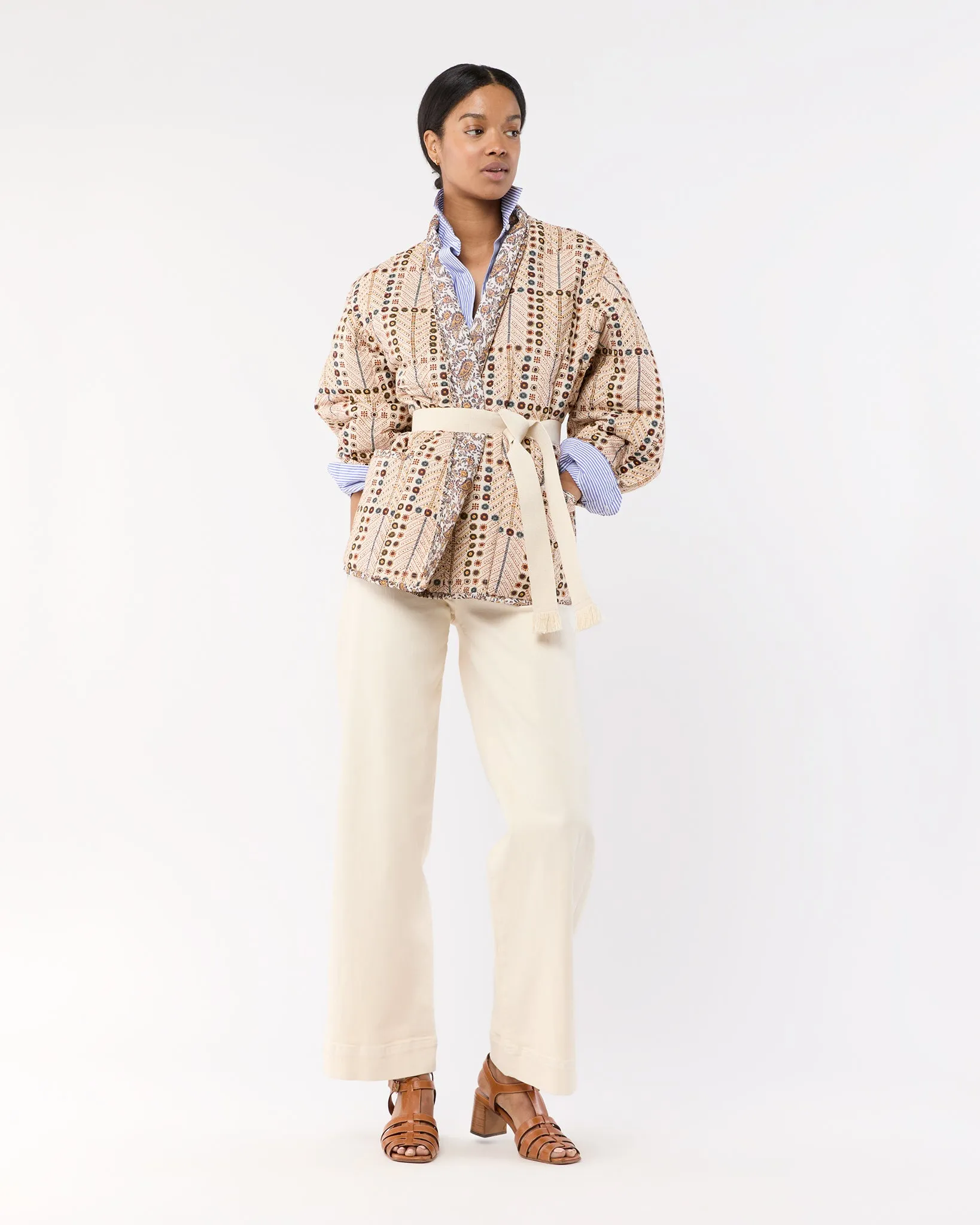 Chancel Coat in Ecru