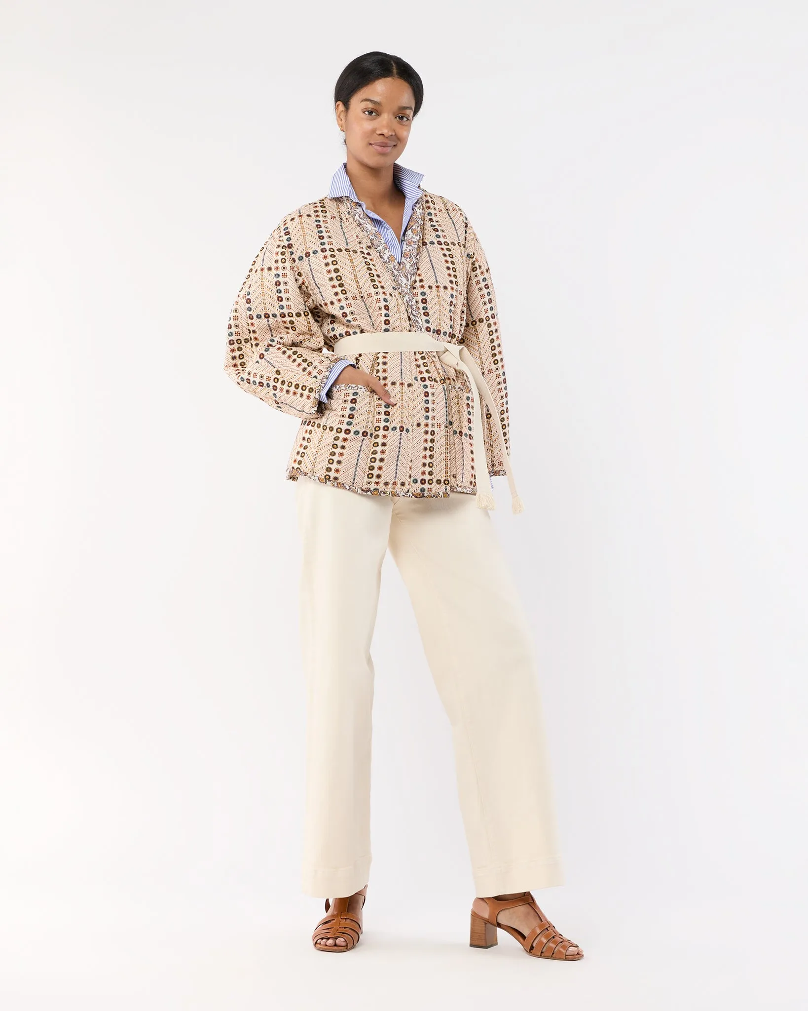 Chancel Coat in Ecru