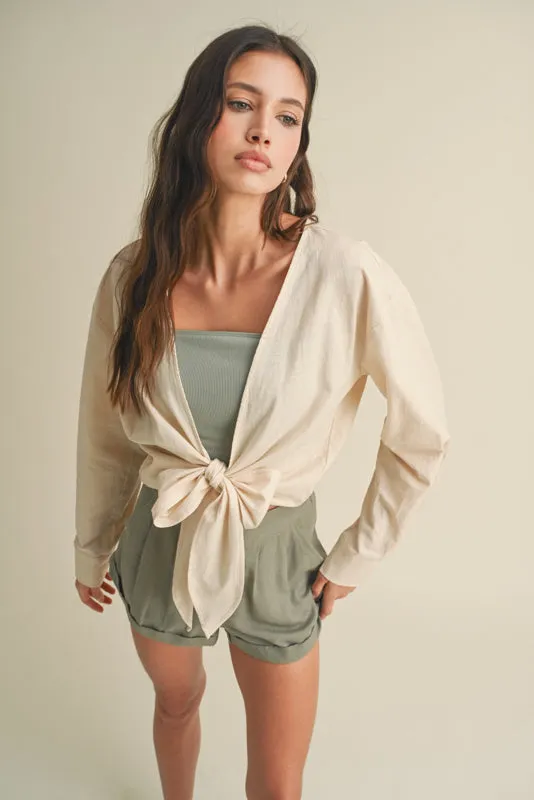 CHELSEA CARDIGAN IN NATURAL