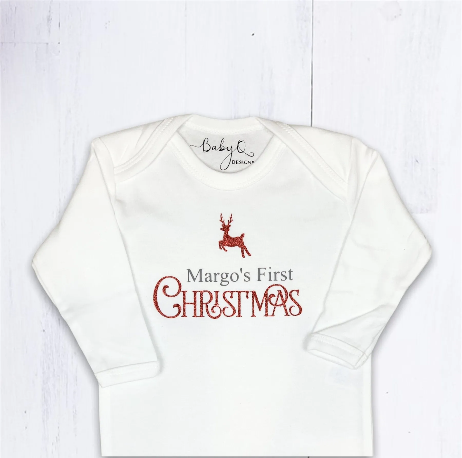 Christmas Sleepsuit - Red - PRINT -