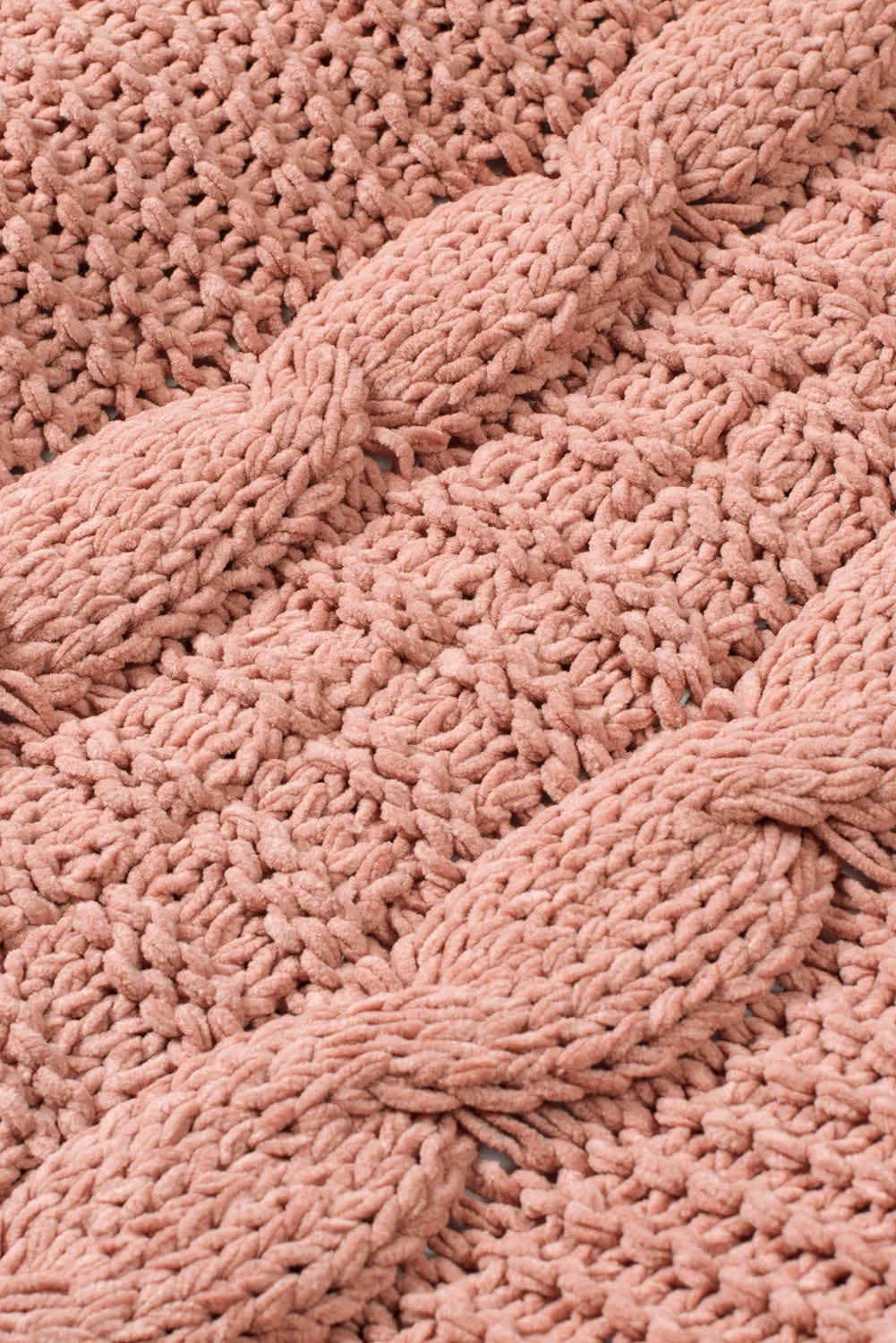 Chunky Knit Solid Cardigan with Pocket