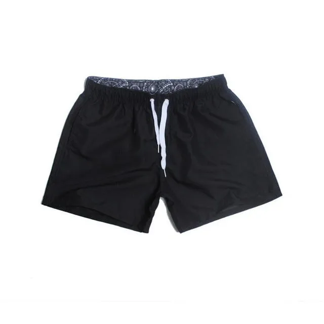 CKAHSBI Pocket Quick Dry Swimming Shorts For Men Swimwear Man Swimsuit Swim Trunks Summer Bathing Beach Wear Surf Boxer Briefs