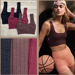 Closeout▪️Free People Good Karma Square Neck Bras-Set of 3!