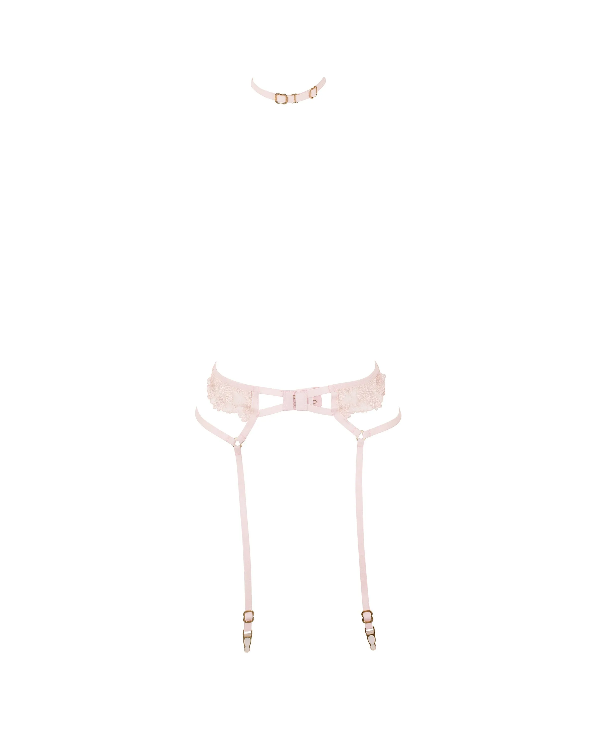 Colette Garter Belt Harness Pearl Pink