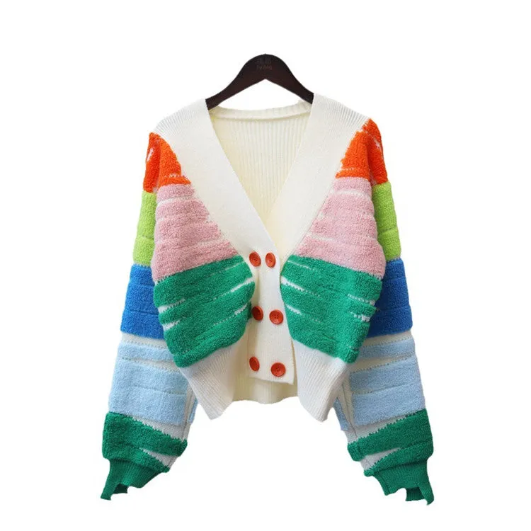 Color Block Cardigan