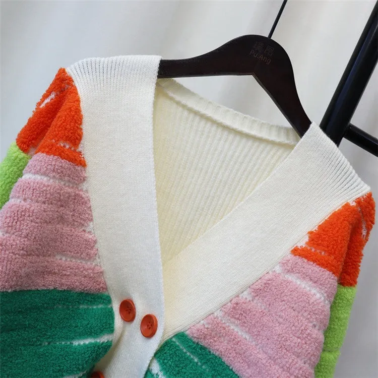 Color Block Cardigan