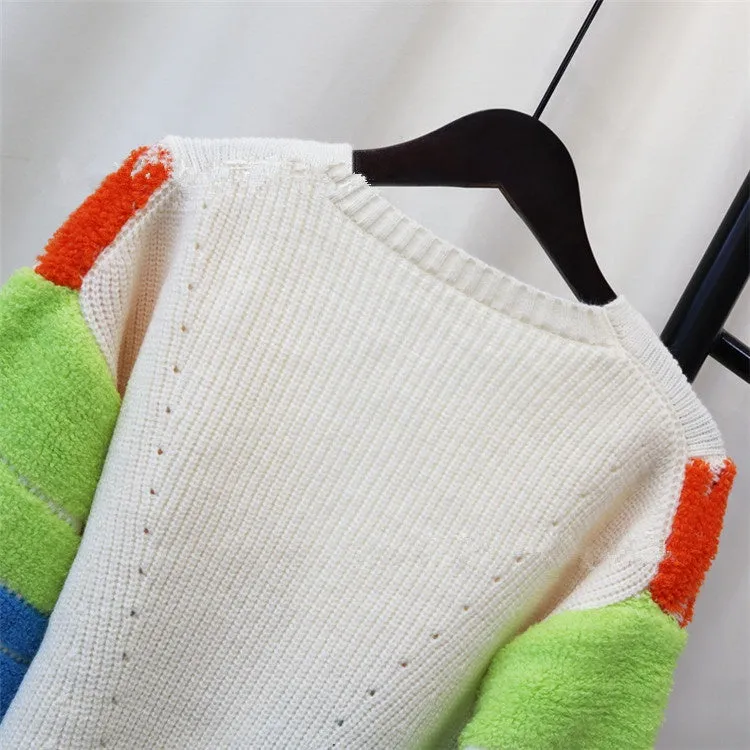 Color Block Cardigan