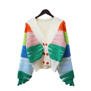 Color Block Cardigan