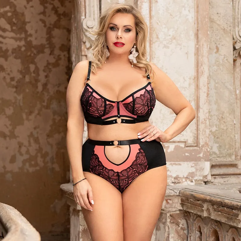 Come here dear  Lace Bra Set Plus Size