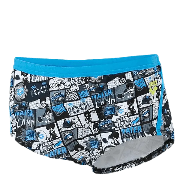 Comics Lowwaist Short Blue/Grey