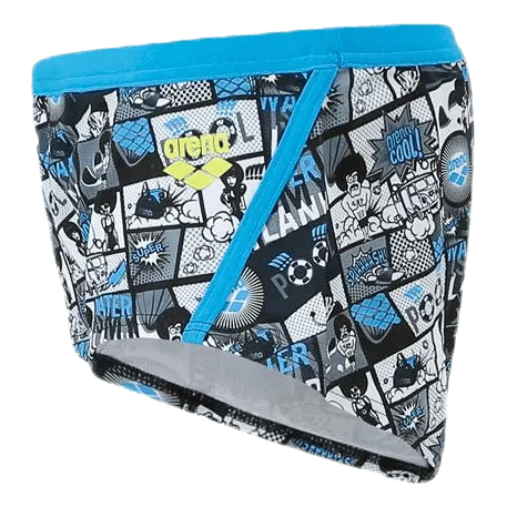 Comics Lowwaist Short Blue/Grey