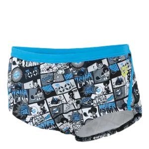 Comics Lowwaist Short Blue/Grey