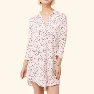 Confetti Dot Pima Knit Night Shirt