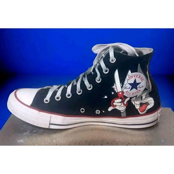 Converse Looney Tunes Bugs Bunny Chuck Taylor All Star High Black 169225…