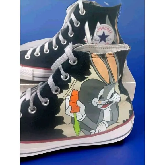 Converse Looney Tunes Bugs Bunny Chuck Taylor All Star High Black 169225…