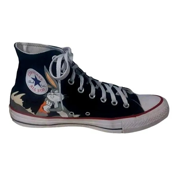 Converse Looney Tunes Bugs Bunny Chuck Taylor All Star High Black 169225…