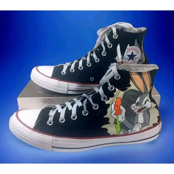 Converse Looney Tunes Bugs Bunny Chuck Taylor All Star High Black 169225…
