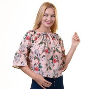 Copy of Celino European Made Floral Off Shoulder Blouse Shirt Tops for Women