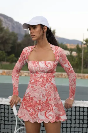 Coral Breeze Tennis Dress