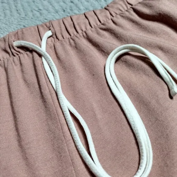 COSABELLA Long Sleeve Top Boxer Shorts Pajama Set Pink Loungewear Sleepwear L