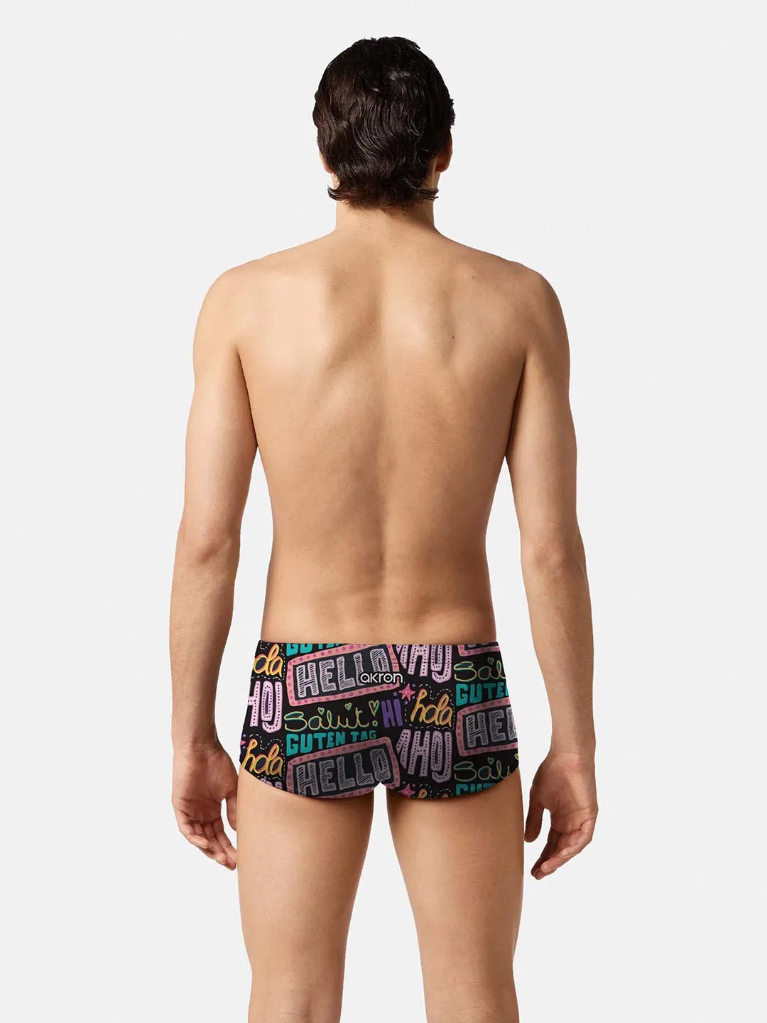 COSTUME ALTO UOMO PISCINA AKRON ITALIA MOULIN ROUGE TRUNK 12CM
