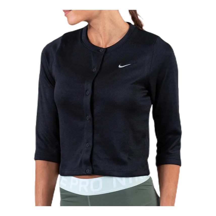 Court Cardigan White/Black