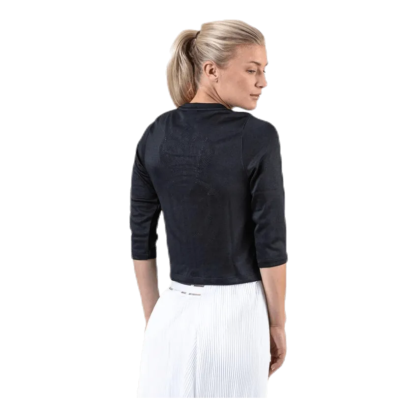 Court Cardigan White/Black