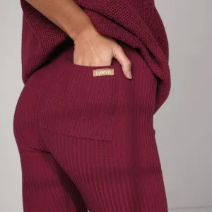 Cozy Cotton Silk Ribbed Legging