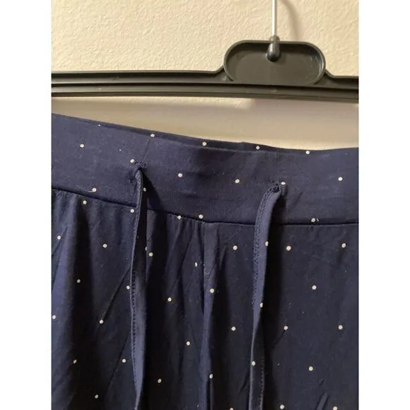 Cozy Earth Pajama Pants‎ Bamboo Stretch Knit Sz XXXL NWT Mini Dot Print Navy