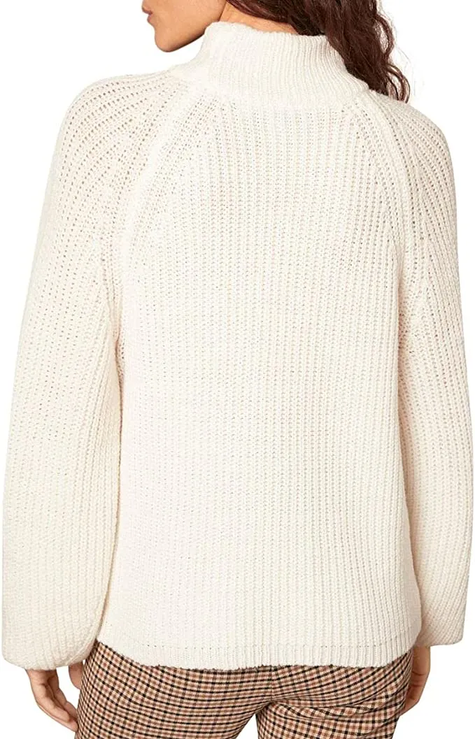 cupcakes and cashmere Women's Griffith Sweater, Birch White, Large