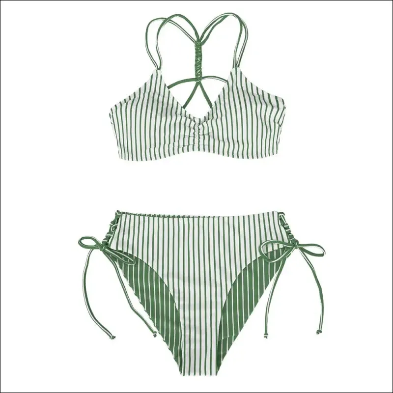 Cupshe reversible bottom low waist bikini sets for women sexy lace up swimsuit two pieces swimwear