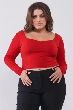 Curvy Sweetheart Crop Top