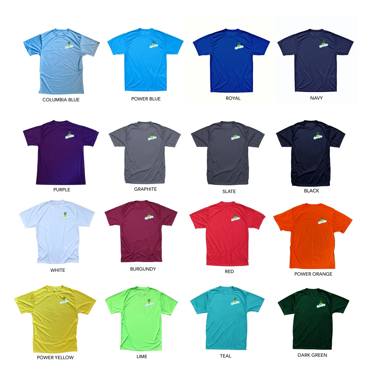 Cypress Falls Retro Design Men's Performance Crew Neck T-Shirt