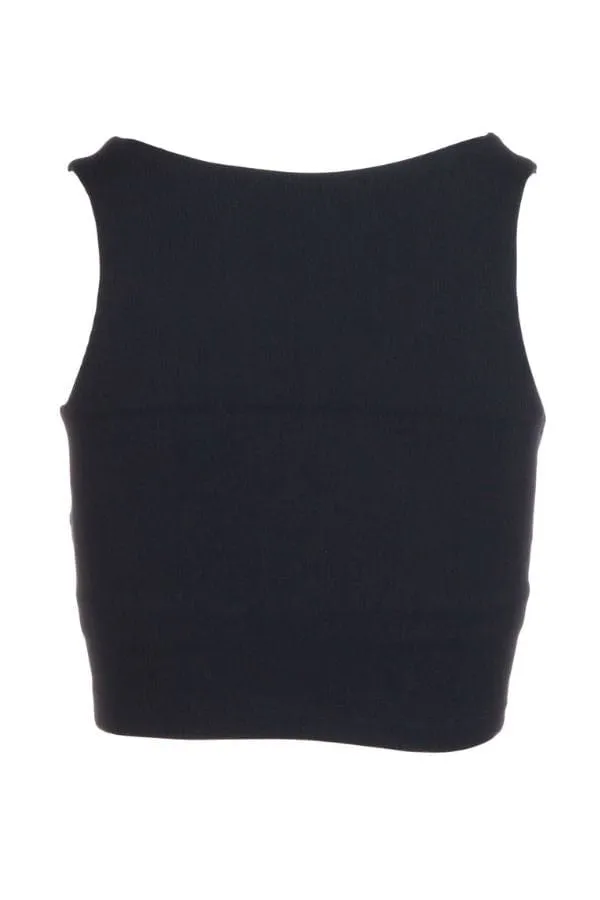 Define Performance Cropped Tank - Black