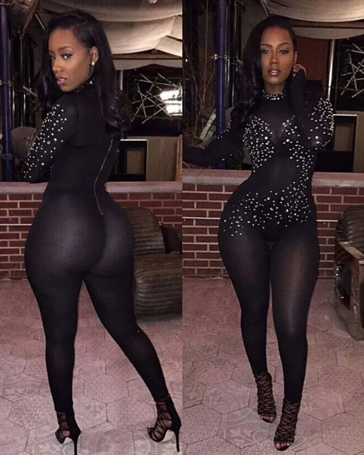Diamond Bodysuit | Sexy Bodysuit | Rhinestone Bodysuit | Womens Bodysuit