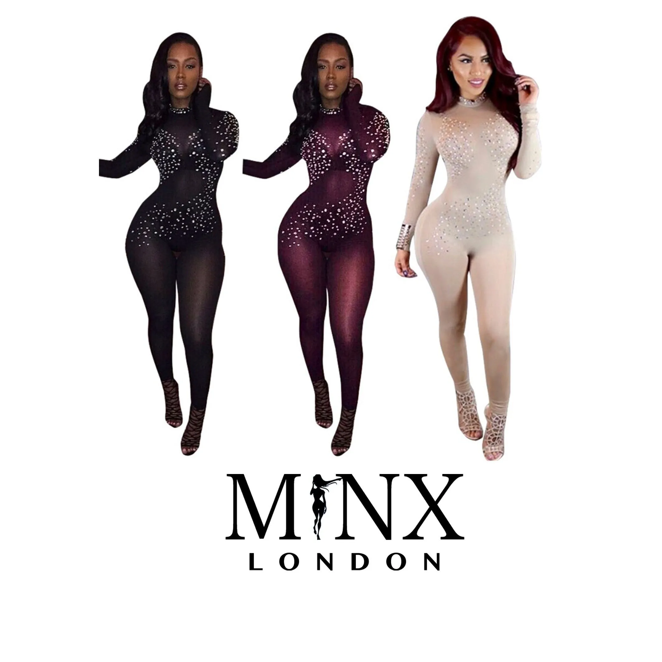 Diamond Bodysuit | Sexy Bodysuit | Rhinestone Bodysuit | Womens Bodysuit