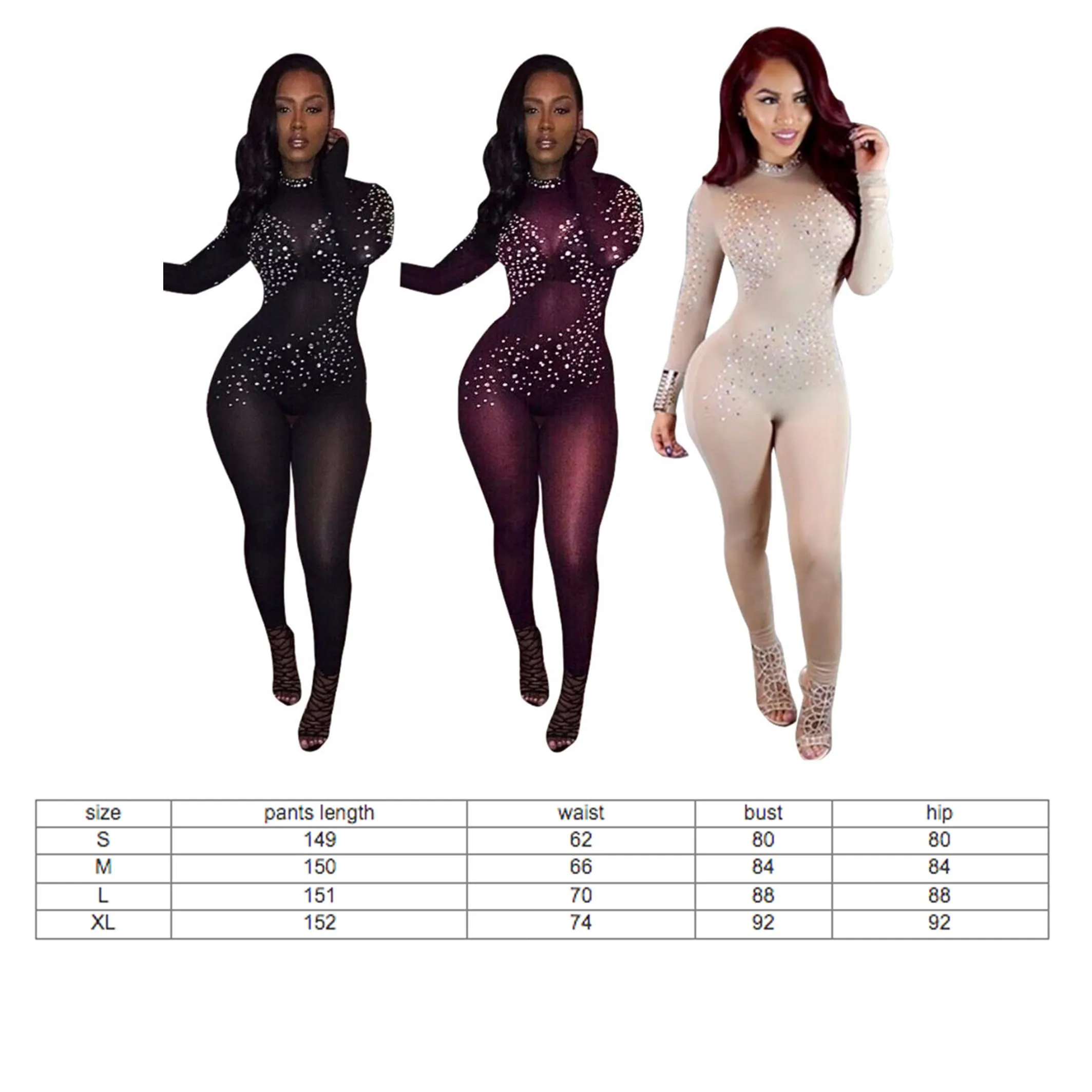 Diamond Bodysuit | Sexy Bodysuit | Rhinestone Bodysuit | Womens Bodysuit