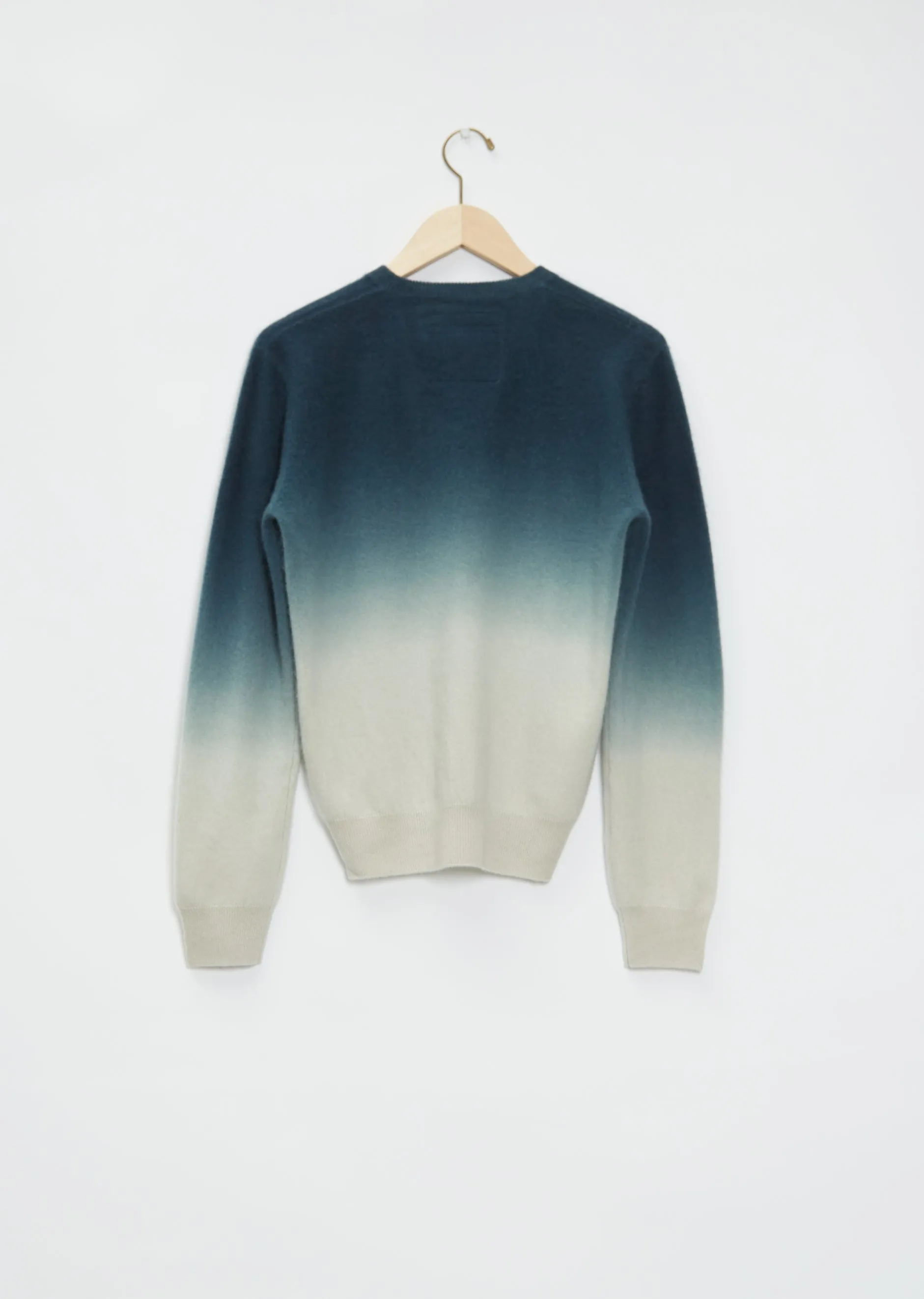 Dip Dye Mini V-Neck Cashmere Sweater