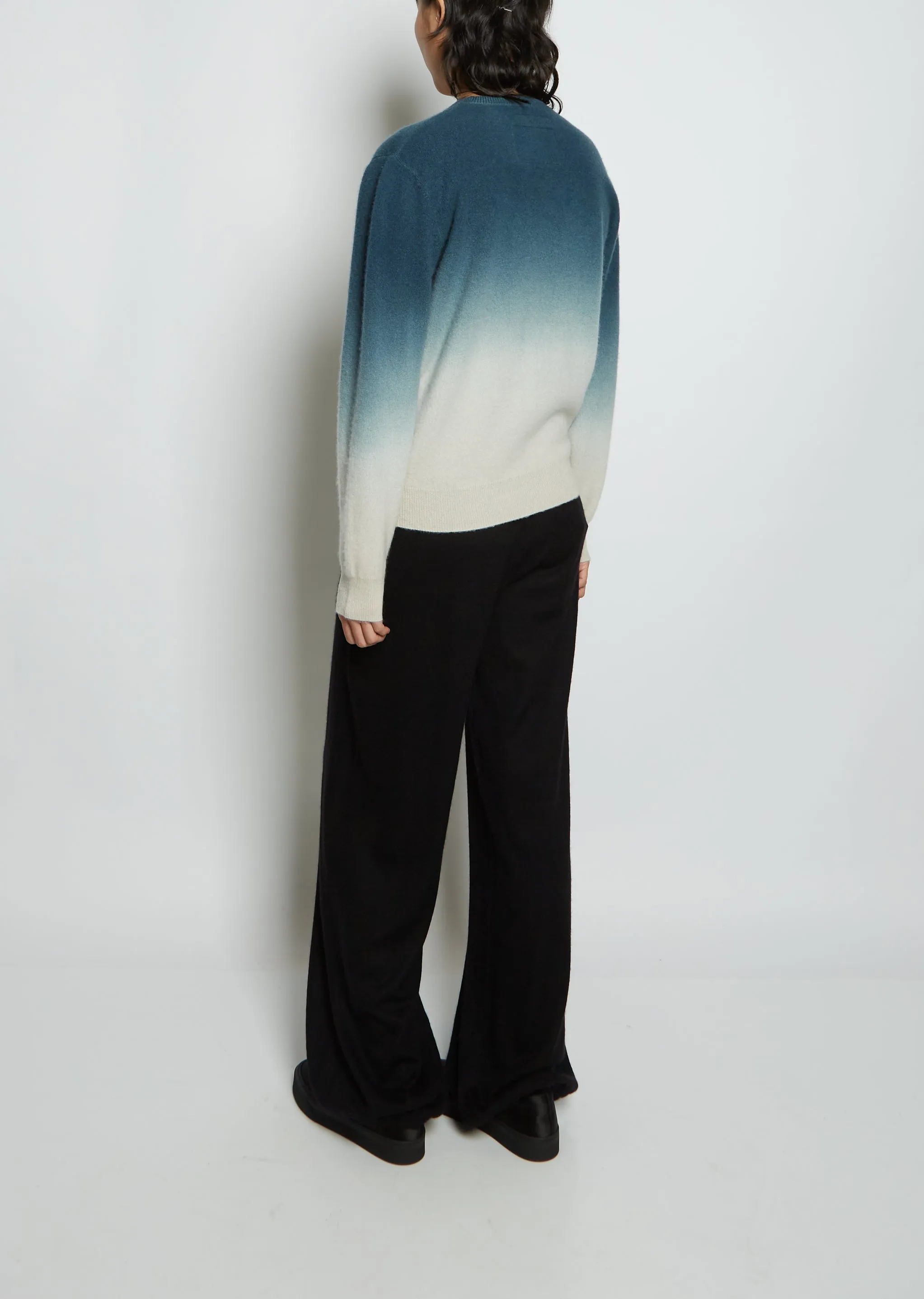 Dip Dye Mini V-Neck Cashmere Sweater