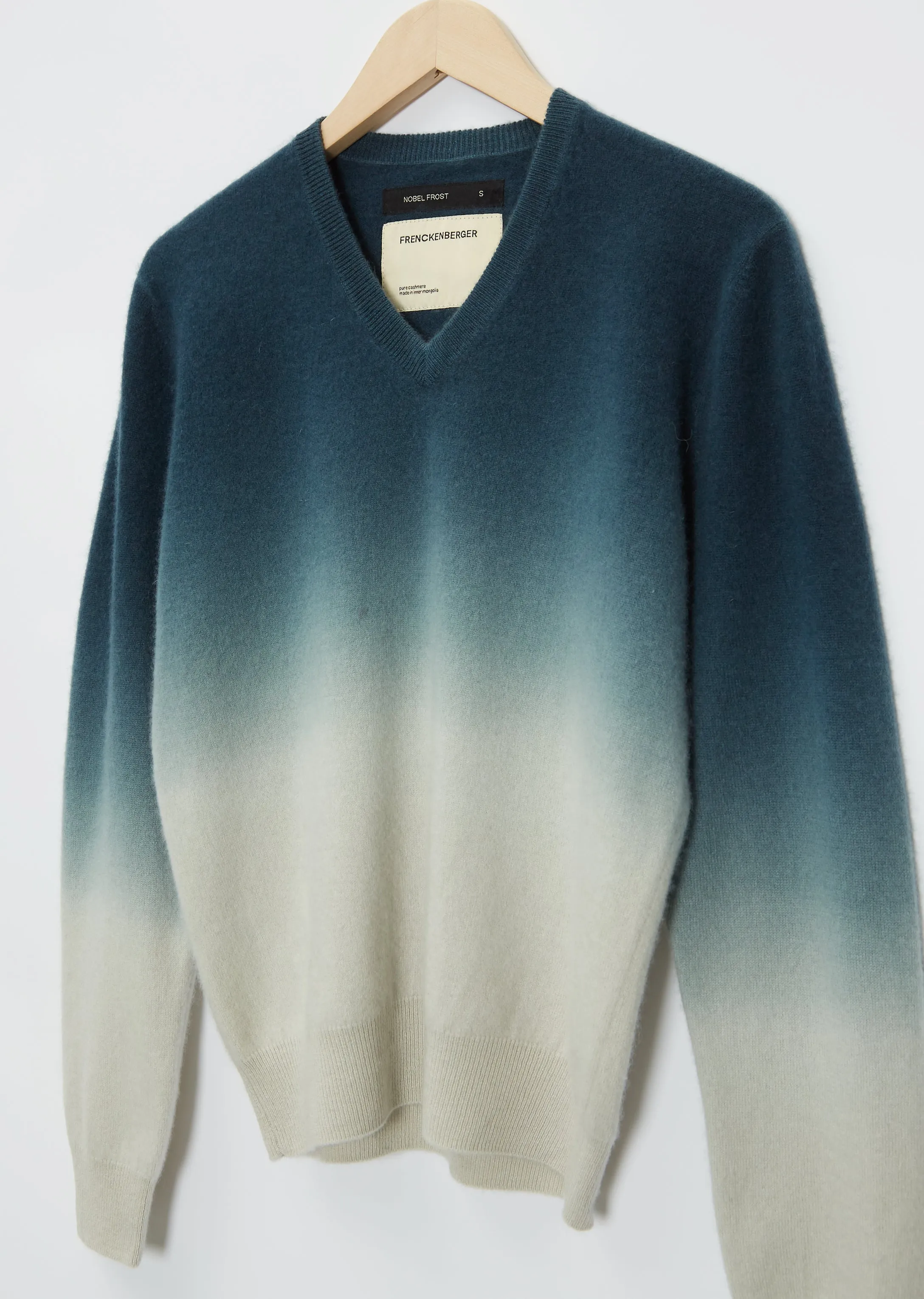 Dip Dye Mini V-Neck Cashmere Sweater